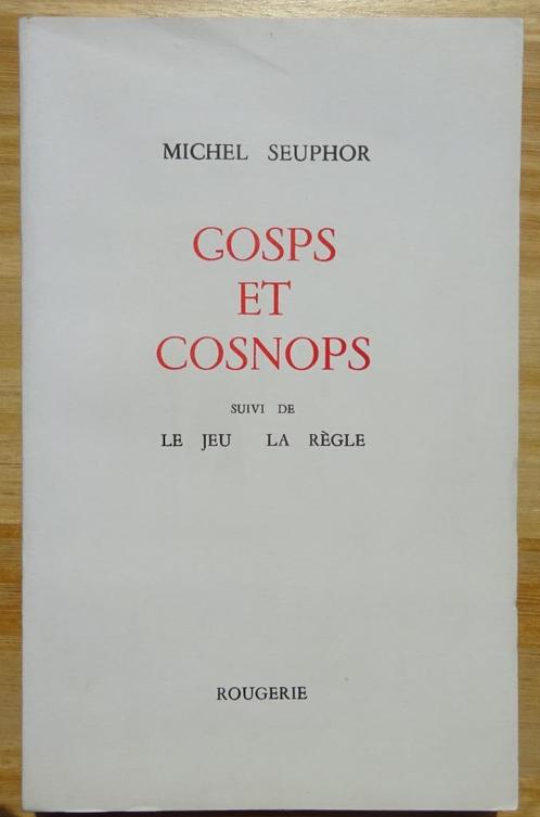 Michel Seuphor, 1993, Rougerie, Gosps et Cosnops - signed, Boeken, Gedichten en Poëzie, Zo goed als nieuw, Eén auteur, Ophalen of Verzenden