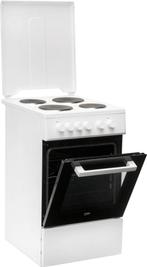 Fornuis Beko  FSS56000GW   50cm breed spanning: 220V., Elektronische apparatuur, Fornuizen, Ophalen, 4 kookzones, Zo goed als nieuw