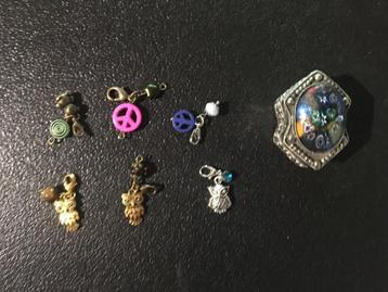 6 Bedeltjes + Doosje beschikbaar voor biedingen