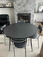 Keukentafel en stoelen, Ophalen, Gebruikt, 100 tot 150 cm, Rond