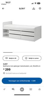 Bed Släkt Ikea met lades en schabben en lattenbodem, Huis en Inrichting, Ophalen, Zo goed als nieuw
