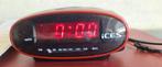 wekkerradio ICES FM CLOCK RADIO ICR-200 wekkerradio, Elektronische apparatuur, Wekkers, Ophalen of Verzenden, Zo goed als nieuw