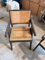 Fauteuil Acajou/Rotin, Maison & Meubles, Fauteuils, Enlèvement ou Envoi, Comme neuf