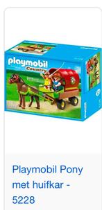 Playmobil Pony met huifkar 5228, Kinderen en Baby's, Speelgoed | Playmobil, Ophalen, Zo goed als nieuw