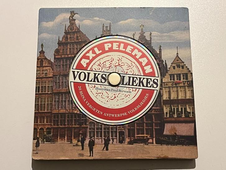 Axl Peleman - Volksliekes (Boek + CD), Cd's en Dvd's, Cd's | Nederlandstalig, Gebruikt, Streekmuziek, Ophalen of Verzenden