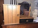 Petite armoire étagère bois vintage avec miroir, Maison & Meubles, Comme neuf, Enlèvement ou Envoi