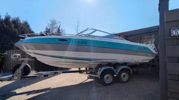 Yacht Four winns sun downer 205 met trailer, Watersport en Boten, Motorboten en Motorjachten, Ophalen, Gebruikt, 6 tot 9 meter