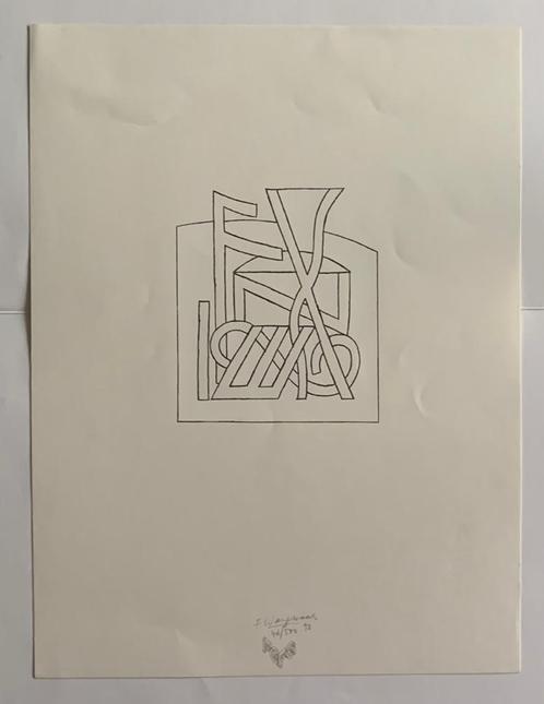 Frank Wagemans -litho “Sfinx”, Antiek en Kunst, Kunst | Litho's en Zeefdrukken, Ophalen of Verzenden