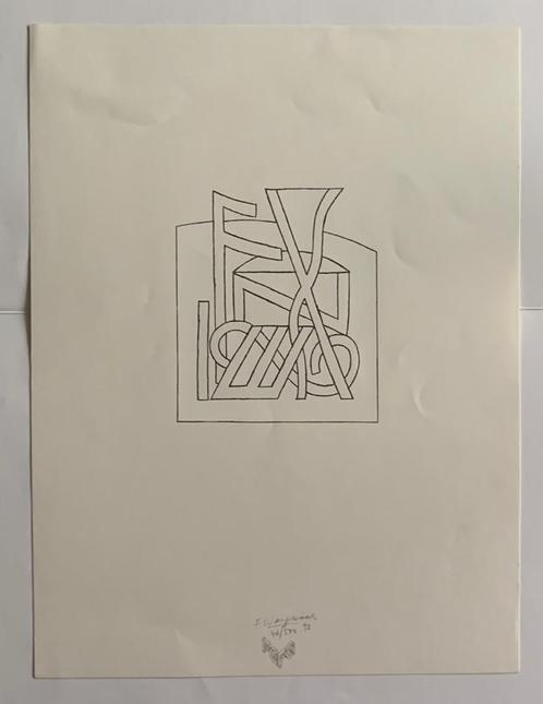 Frank Wagemans -litho “Sfinx”, Antiquités & Art, Art | Lithographies & Sérigraphies, Enlèvement ou Envoi