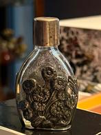 Antiek zilveren & glazen parfumfles 7 cm– William Neale 925, Ophalen of Verzenden, Zo goed als nieuw, Parfumfles