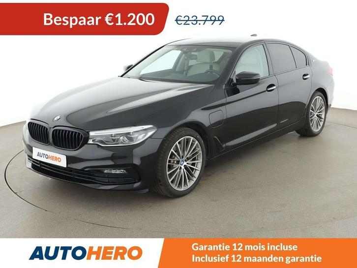 BMW 5 Serie 530 530e Sport Line (bj 2018, automaat), Auto's, BMW, Te koop, 5 Reeks, ABS, Achteruitrijcamera, Airbags, Airconditioning