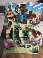 Minecraft fleece deken, Kinderen en Baby's, Dekens, Slaapzakjes en Inbakerproducten, Ophalen, Gebruikt, Deken