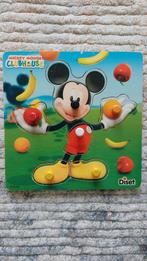 Mickey mouse houten vormenpuzzel, Ophalen, Gebruikt