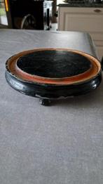 oude houten voet van een glazen stolp, Antiek en Kunst, Ophalen of Verzenden
