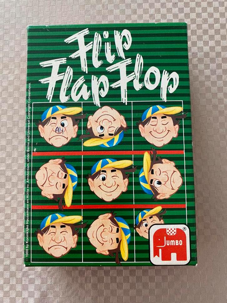 🍄 Flip Flap Flop spel Merk Jumbo.  In zeer goede staat, Hobby en Vrije tijd, Gezelschapsspellen | Kaartspellen, Zo goed als nieuw