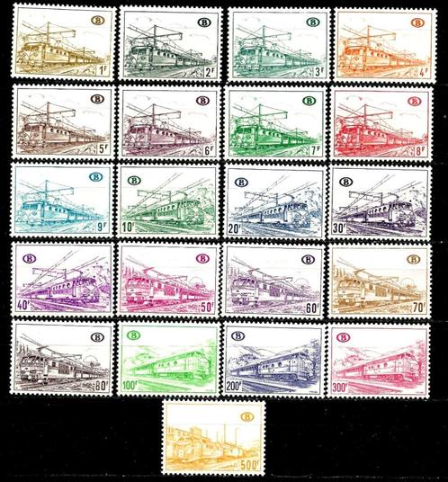 1968 “Elektrische- en diesellocomotieven OBP TR378/98**, Timbres & Monnaies, Timbres | Europe | Belgique, Non oblitéré, Gomme originale