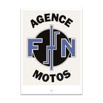 Poster voor de motor - FN Herstal - Agence Motos, Verzenden, Nieuw, Overige typen