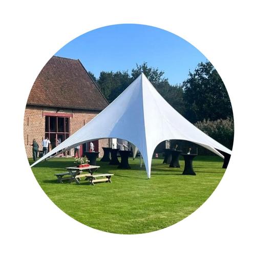 Stertent wit 16m, Hobby en Vrije tijd, Feestartikelen | Verhuur, Ophalen