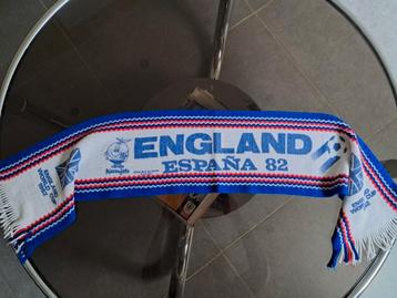 Vintage voetbalsjaal '82 Engeland WK Spanje beschikbaar voor biedingen