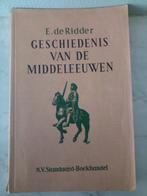 Histoire du Moyen Age - E. de Ridder, Secondaire, Histoire, Utilisé, Enlèvement ou Envoi