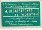 B 5 / KAART WOESTEN DECAESTECKER GROEN, Ophalen of Verzenden, Nieuw, Joker(s)