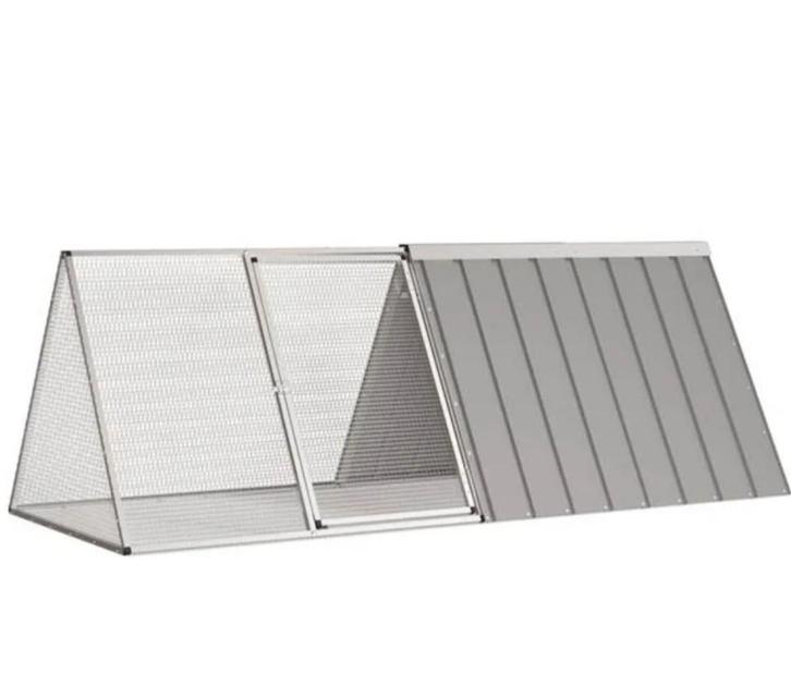 HOK - KONIJNENKOOI VAN GEGALVANISEERD STAAL - NIEUW, Dieren en Toebehoren, Knaagdieren en Konijnen | Hokken en Kooien, Zo goed als nieuw