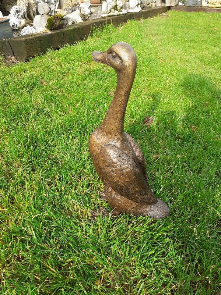 BRONZEN BEELD DAT EEN EEND VOORSTELT, Antiek en Kunst, Antiek | Brons en Koper, Brons, Ophalen of Verzenden