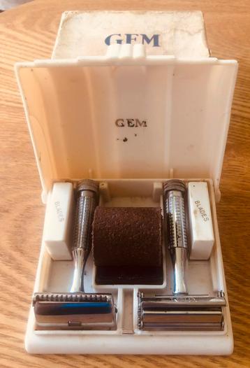 Set de rasage rare, marque GEM, vers 1935, Envoi, Soins personnels