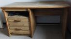 Houten vintage bureau, Huis en Inrichting, Bureaus, Ophalen, Gebruikt, Bureau