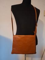 VERA PELLE cognac leren schoudertas - Italiaans leer, Overige merken, Bruin, Verzenden, Zo goed als nieuw