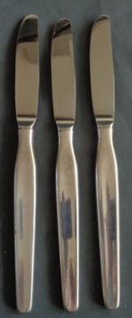 KELTUM INGRID 3x couteau de table argenté 22,5cm set de cout, Utilisé, Enlèvement ou Envoi