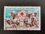 Dahomey 1962 - Rode Kruis - landkaart, verpleegster, Ophalen of Verzenden, Overige landen, Gestempeld