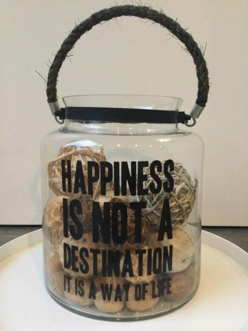 Decoratiepot Sierpot in glas (groot model), Huis en Inrichting, Woonaccessoires | Overige, Zo goed als nieuw, Ophalen
