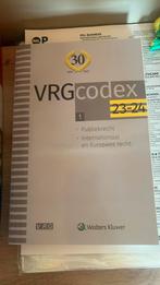 VRG Codex 2023-2024, Ophalen of Verzenden, Zo goed als nieuw
