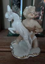 Wallendorf porselein/putto met geitje, Antiek en Kunst, Ophalen of Verzenden