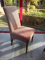 4 bruine stoelen, Huis en Inrichting, Ophalen, Gebruikt, Stof