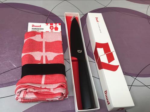 Duvel keukenhanddoek+mes, samen voor 17€, Verzamelen, Merken en Reclamevoorwerpen, Nieuw, Gebruiksvoorwerp, Ophalen of Verzenden