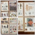 12 st. Herdenkingsbladen met bijhorend postzegels en stempel, Postzegels en Munten, Postzegels | Volle albums en Verzamelingen