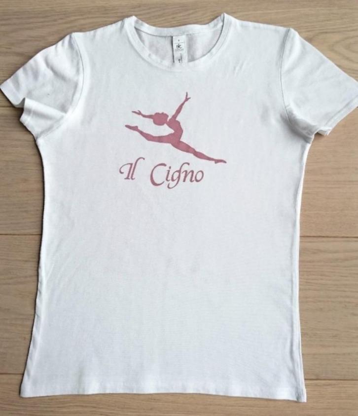 ' Il Cigno ' dans ballet wit t-shirt / shirt / nieuw, Kleding | Dames, T-shirts, Nieuw, Maat 36 (S), Wit, Korte mouw, Ophalen of Verzenden