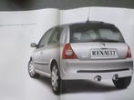 Renault Clio & 2.0 16v Sport Brochure, Boeken, Auto's | Folders en Tijdschriften, Ophalen of Verzenden, Renault