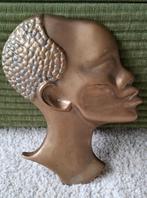 Wanddecoratie Afrikaanse vrouw in Hagenauer stijl - brons, Antiek en Kunst, Ophalen of Verzenden