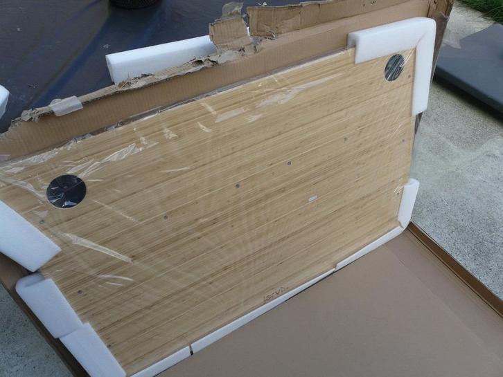 Plateaux de bureau en bambou (Fully Jarvis) 120x80x2.5, Huis en Inrichting, Bureaus, Nieuw, Bureau, Ophalen