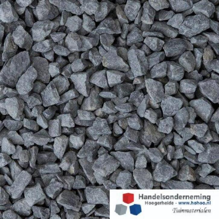 Basalt split antraciet zwart siersplit tuin decoratie border, Tuin en Terras, Grind, Keien en Split, Nieuw, Split, Antraciet, Basalt