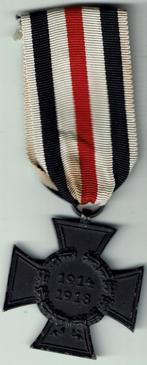 Duitse medaille Hindenburgkruis weduwe 1914 1918, Verzamelen, Verzenden, Overige soorten, Lintje, Medaille of Wings