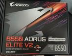 Gigabyte Aorus B550 Elite V2, Computers en Software, Moederborden, Ophalen, DDR4, Zo goed als nieuw, Socket AM4