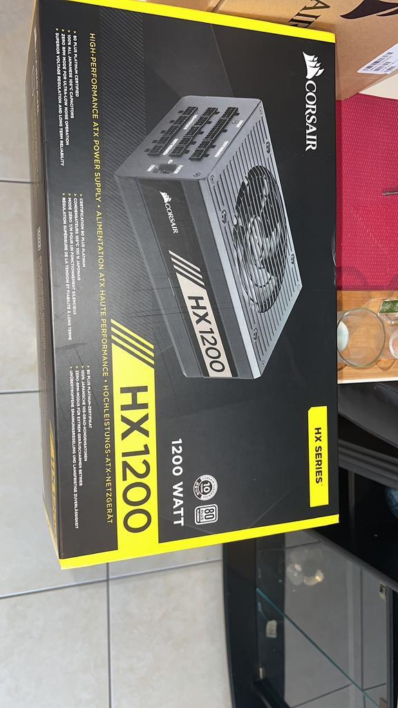Vends alimentation Corsair HX1200w, Computers en Software, Interne voedingen, Zo goed als nieuw, Ophalen