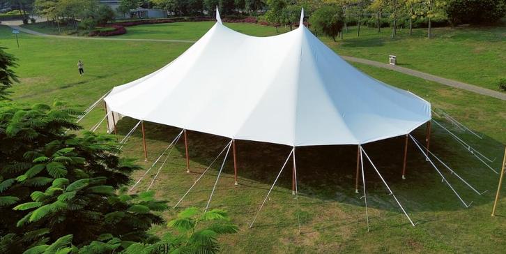 sailcloth tent 10 x16 en 12 x18, Tuin en Terras, Partytenten, Zo goed als nieuw, Partytent, 2 meter of meer, 8 meter of meer, 6 meter of meer