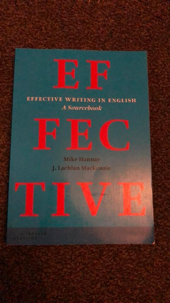 Effective Writing in English, Boeken, Studieboeken en Cursussen, Zo goed als nieuw, Ophalen