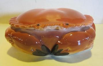 Vintage Michel CAUGANT krab terrine, patépot keramiek beschikbaar voor biedingen