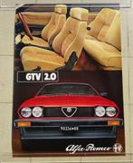 Originele garage poster Alfa Romeo GTV 2.0 van 1981 / 1982, Verzamelen, Auto's, Ophalen of Verzenden, Zo goed als nieuw